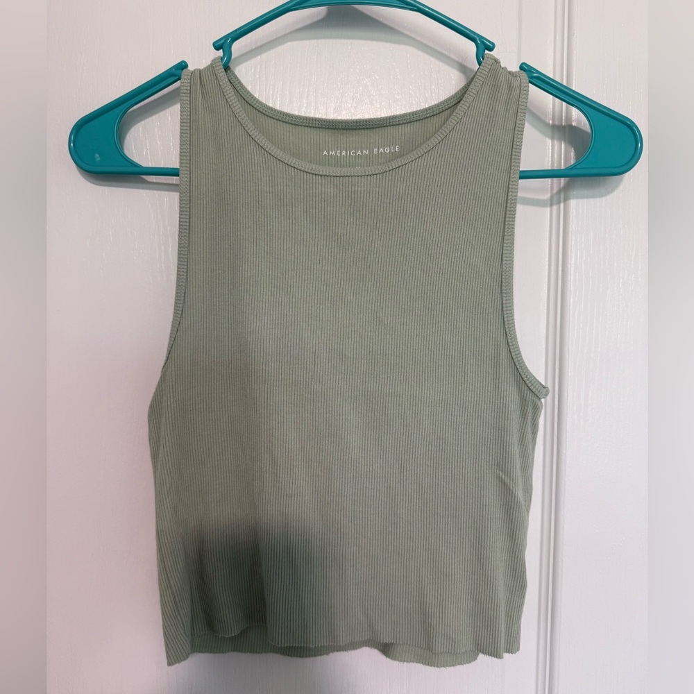 AMERICAN EAGLE SAGE GREEN TANK TOP